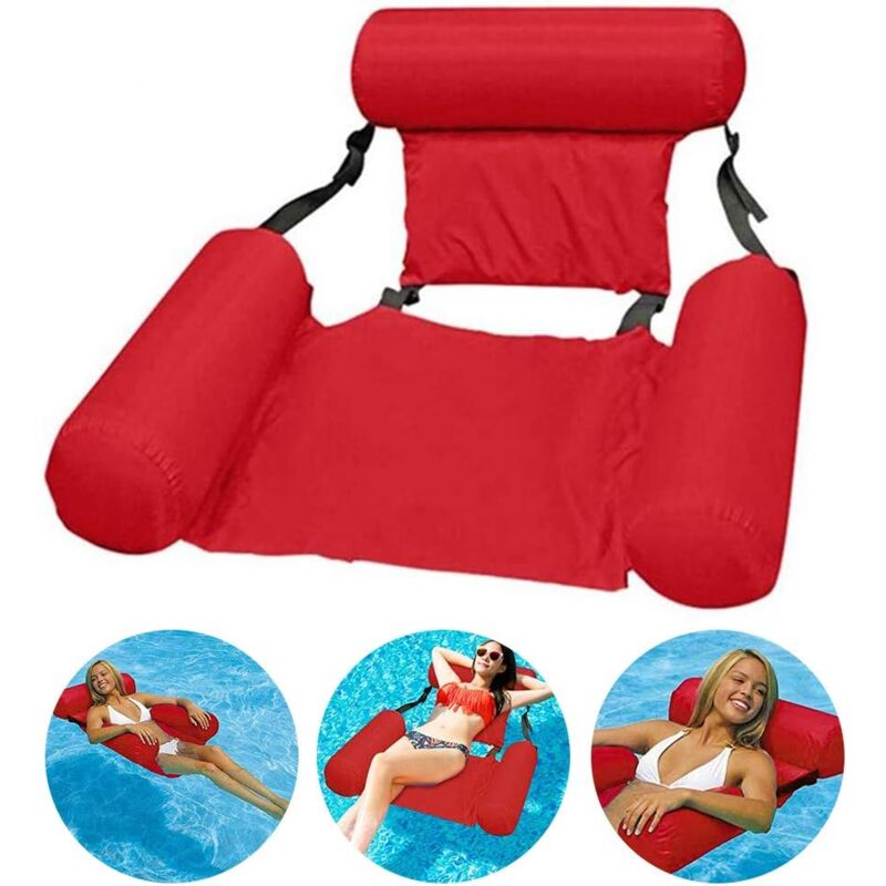 Lablanc - 1 Pièces Hamac de Piscine Fauteuil Inclinable Flottant Chaise Gonflable de Piscine Hamac d'eau Flottant Pliable hamac Flottant inclinable