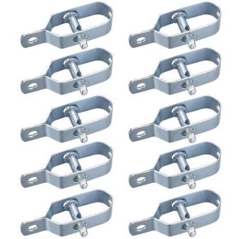 LaBlanc - 10 Pièces Tendeur Grillage, Tendeur de Clôture, Tendeurs à Fil Barbelé, Kit de Connecteurs Tendeur de Corde pour Fil de Tension (Couleur argent)