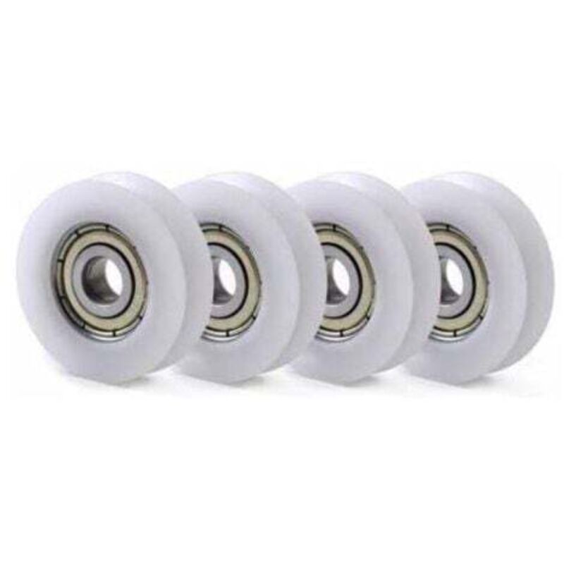 Image of 10 Stück U-Kunststoff-Nylon-integrierte 608-Rillenkugellager 6 x 30 x 10 mm Führungsrolle - Lablanc