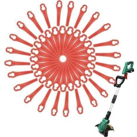 LaBlanc - 100 lame in plastica per tagliabordi, lame per tosaerba, accessorio per decespugliatore, adatte per FRT18A FRT18A1 Kunst 46155 FRT20A1