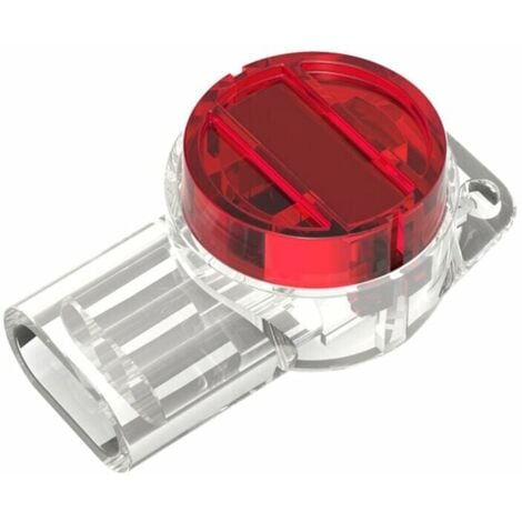 LaBlanc - 100pcs UR K3 Cable Connector, Quick Splice Connector Waterproof Terminals (3 Holes, Red)