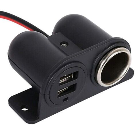 LaBlanc - 12V 24V USB Zigarettenanzünderbuchse, 3.1A Zigarettenanzünder-Splitter mit zwei USB-Steckdosen, für Auto, LKW, Wohnmobil, Handy, USB-Anschluss usw.