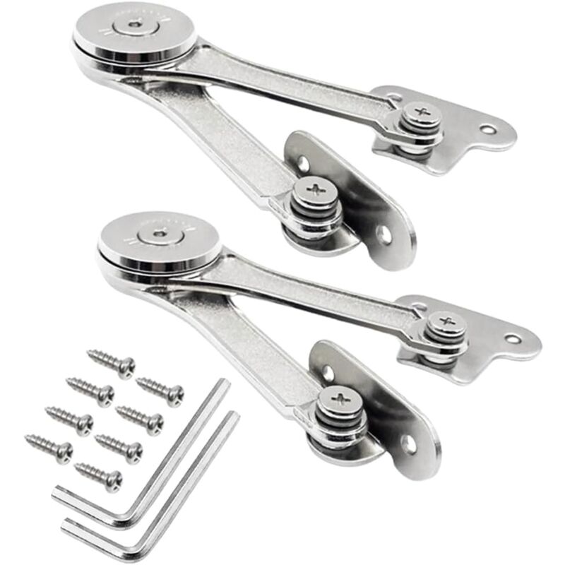 Lablanc - 2 Pièces Ascenseur réglable d'alliage de Zinc, charnière de support, pour porte de placard, boîtes de rangement en bois, cuisine, meuble,