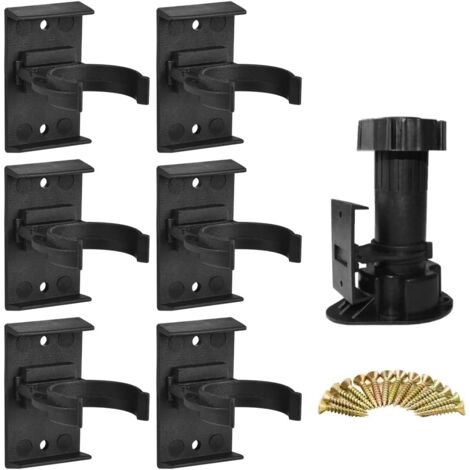 LaBlanc - 20 PCS Furniture Leg Fixing Clip 28mm to 32mm Kitchen Plinth Clip Screw-in Plinth Clip Kick Board Clip Fixing Clip for Kitchen Plinth with 40 Screws