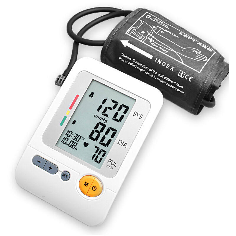 21 Tensiomètre à bras, mesure entièrement automatique de la tension artérielle et du pouls au bras avec détection de l'arythmie - Lablanc