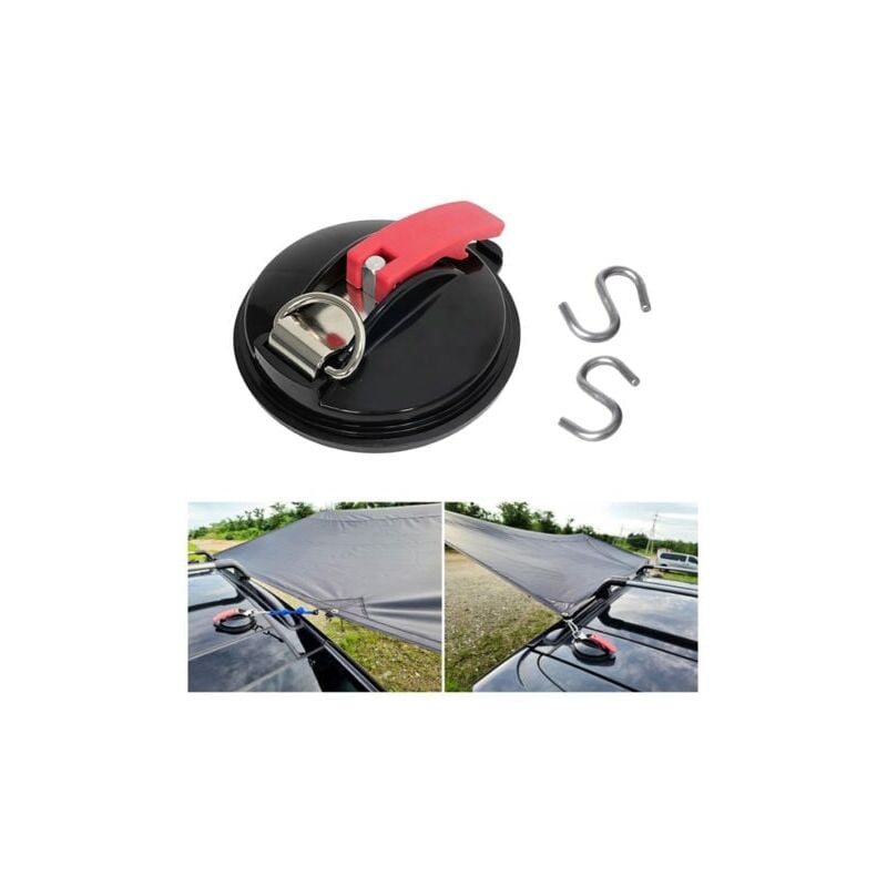 Image of 2er Set Multifunktions-Auto-Saugnäpfe Max. 22KG für Markise, Plane und Fahrzeugabdeckung - Lablanc