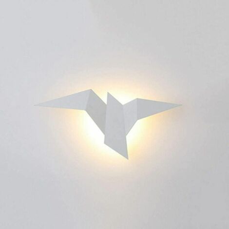 AYYQH LaBlanc-2W LED-Wandleuchte, moderne Innenwandleuchte, vogelförmige geometrische Wandleuchte, Waschlicht für Wohnzimmer, Schlafzimmer, Nachttisch, Korridor, warmweiß