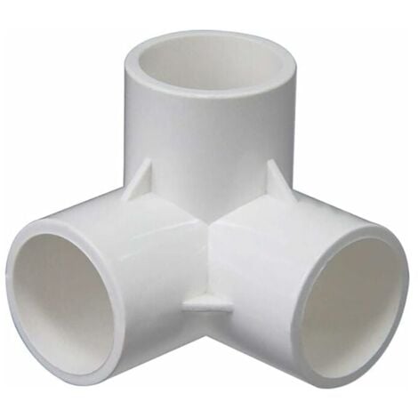 LaBlanc - 3 Way PVC Fitting, PVC Pipe Connectors, Three-Dimensional Fittings, Furniture Connectors, Greenhouse Frame (Size: 32mm)