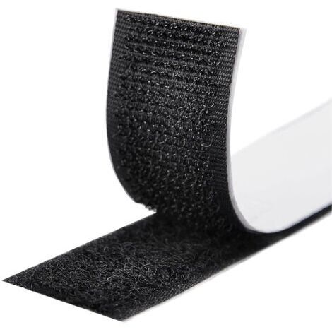 LaBlanc – 5M Klebebänder, selbstklebendes Klettband, selbstklebende Streifen für alle Arten von Installationen, 20 mm Bilderrahmen (Schwarz)
