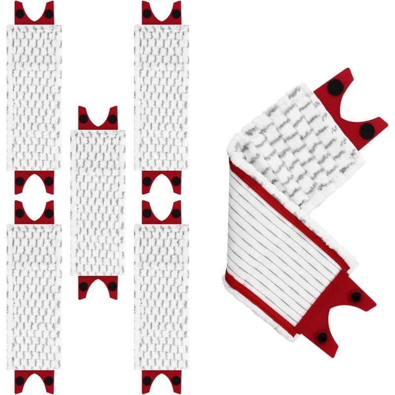 Lablanc - 6 pcs pour Vileda Ultramax Serpillere Recharge,pour Vileda Ultramax/UltraMax Plus/Easy Wring UltraMax Mop, Recharge pour Vileda Serpillere,