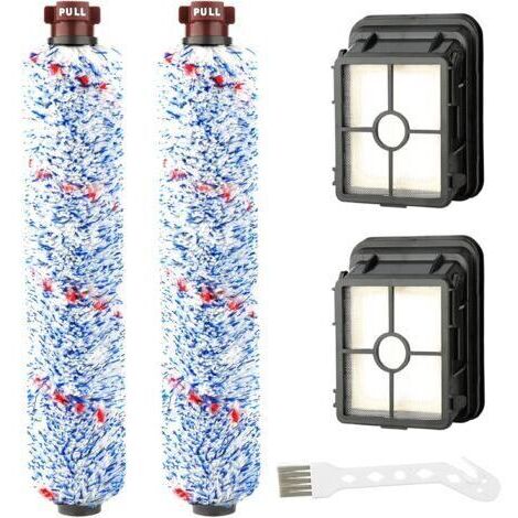 LaBlanc - Accessori di ricambio: 2 spazzole a rullo multi-superficie + 2 filtri per le serie BISSELL Crosswave 17132 e 2225N