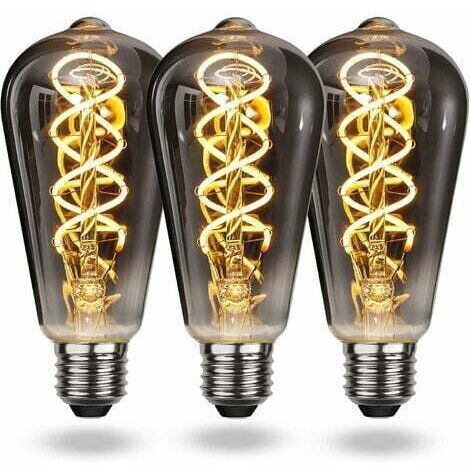 LaBlanc - Ampoule LED E27 Vintage Blanc Chaud, Ampoule Vintage E27 Dimmable Spiral Filament 4W Lumière Douce, Ampoule E27 Vintage Edison Convient au Salon, Chambre à Coucher, Couloir, Patio, etc