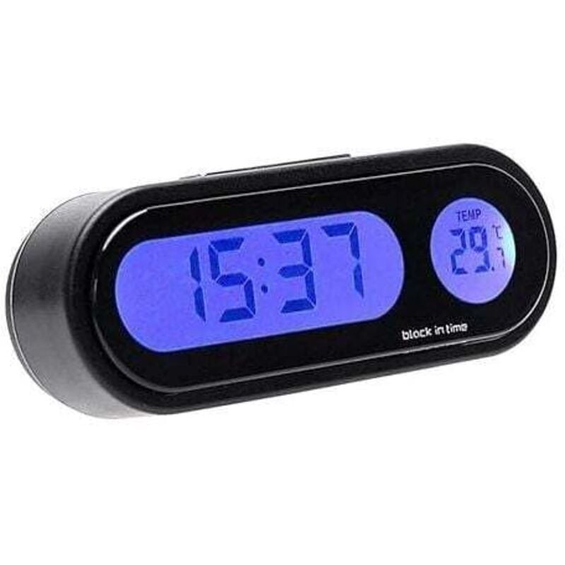 Image of Lablanc - Autouhr-Thermometer, Autouhren mit Temperatur für Armaturenbrett-Autouhr