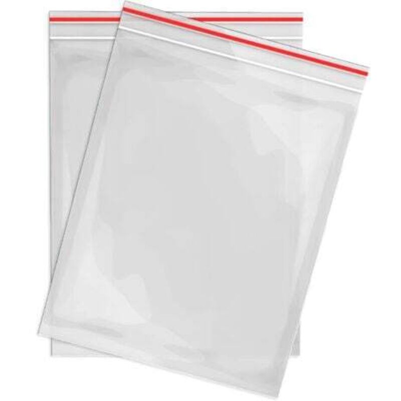 Bolsa de plástico transparente de 100 x 150 mm, paquete de 100 bolsas con cierre hermético, bolsa de plástico, bolsa transparente pequeña confiable,