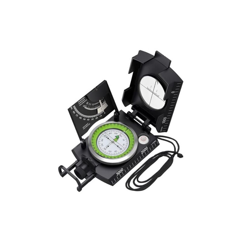 Lablanc - Boussole Randonnée Professionnelle avec Clinomètre Boussole de Visée Boussole de Navigation