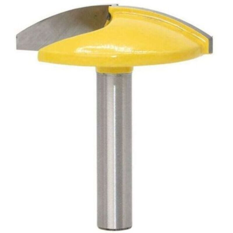 LaBlanc - Broca fresadora curva y horizontal con vástago de 8 mm y cortador de carburo para molduras - Herramientas profesionales para cortar madera