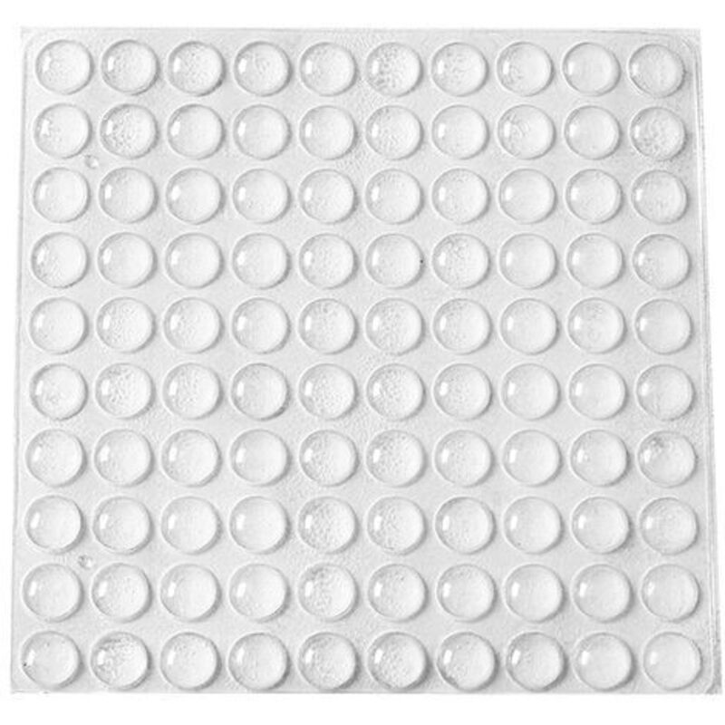 Lablanc - Butées de Protection en Caoutchouc,200 pcs Arrêts de Portes Mural,Tampons de Porte,Nouveau Matériau Réutilisable,Transparente Pieds