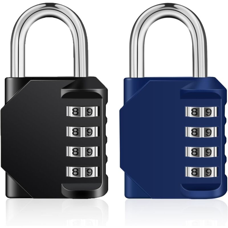 Lablanc - Cadenas a Code Pour Casier, Cadenas Code 4 Chiffres Pour Gym, Vestiaire, College, Scolaire Armoire, Escape Game, Cadenas Chiffre Extérieur