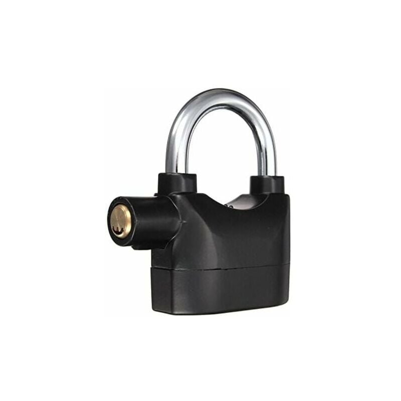 Cadenas alarme avec sirène sécurité vélo moto cadenas noir - Lablanc