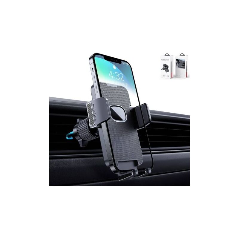 LaBlanc Car Phone Holder, 360 Degree Rotation, Suitable for Car Air Outlets, GPS Holder, Suitable for Smartphones (Black)