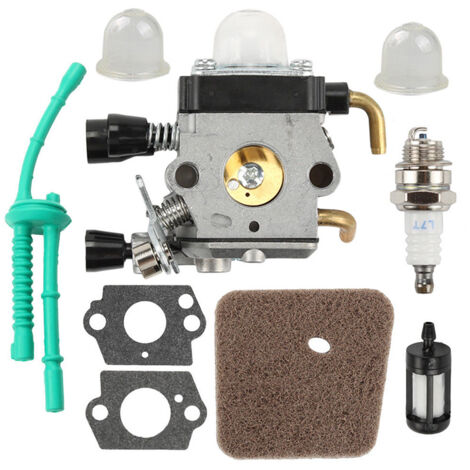 LaBlanc - Carburetor Set,For STIHL FS55 FS55R FS55RC FS38 FS46 KM55 HL45 KM55R Air Filter Fuel Line Kit Spark Plug Kit