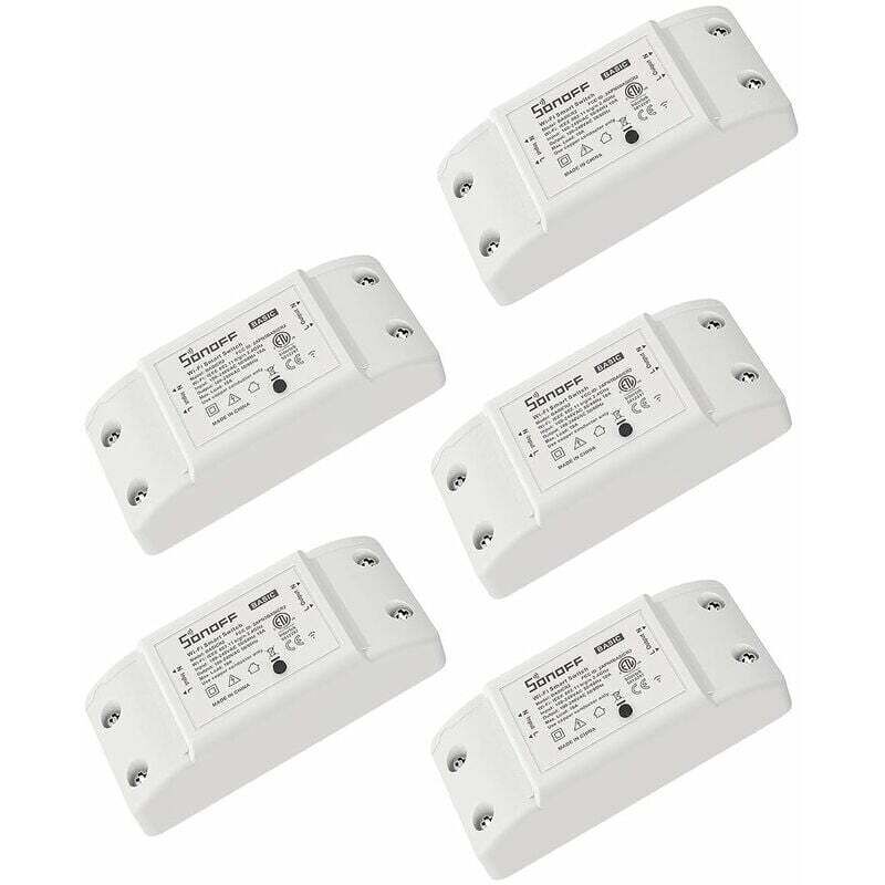 Lablanc - Commutateur connecté basic R2 WiFi, commutateur intelligent, compatible Alexa/Google Home, télécommande, commande vocale, fonction heure,