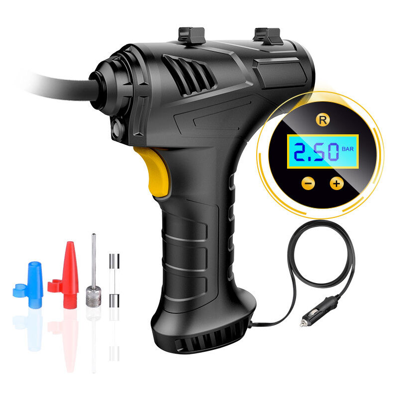 Lablanc - Compresseur d'air de gonflage de pneu sans fil, pompe à pneu de voiture portable à batterie rechargeable usb 12 v, pompe à pneu numérique