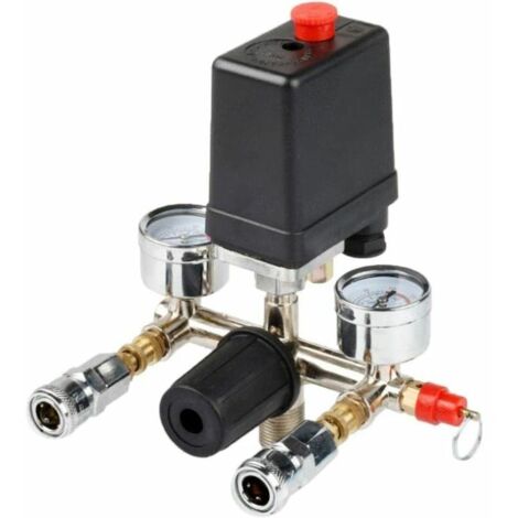 LaBlanc - Compresseur D'air Pressostat Triphasé Pressostat Vanne De Contrôle Avec Le Régulateur D'air Et Soupage Et Jauge
