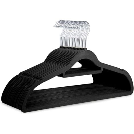 Grucce legno nero venato filo con pinza 40 cm - Vetrinistica Studio