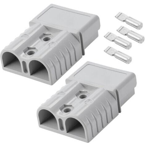 LaBlanc - Connettori per terminali batteria auto in 2 pezzi, connettore rapido per batteria 120A 600V, terminale rapido per batteria auto, per camper, roulotte e grandi macchinari elettrici