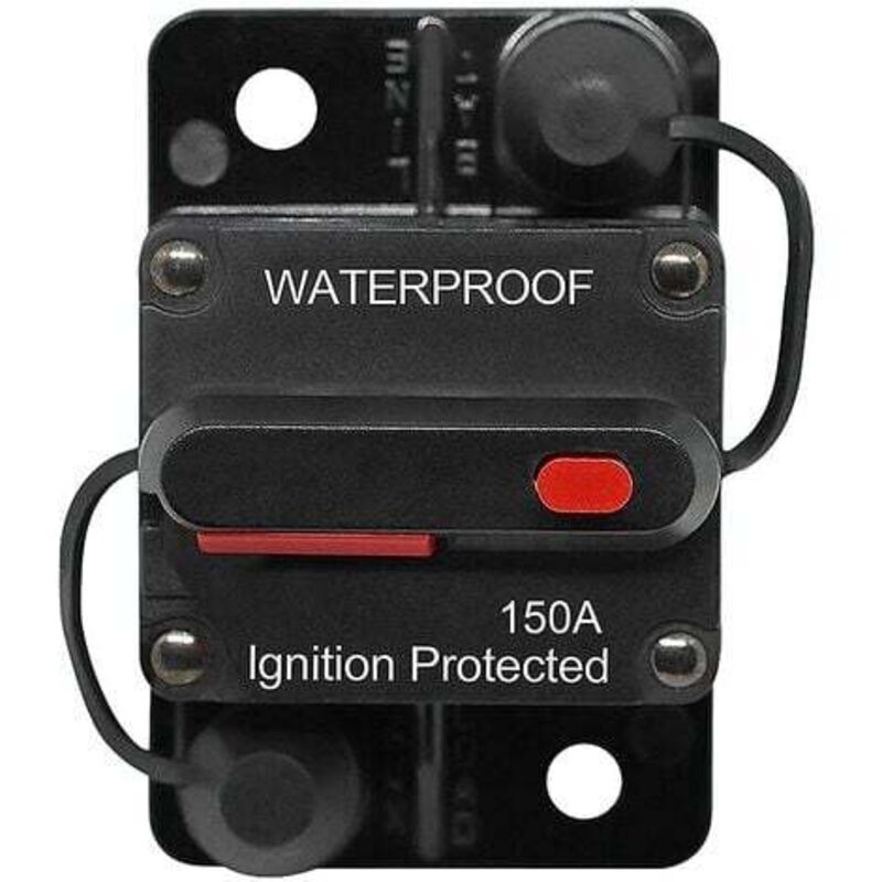Lablanc - Disyuntor para coche de 30 a a 150 a, cc 12 v a 48 v, resistente al agua, con reinicio manual, para coche, barco, motocicleta, estéreo,