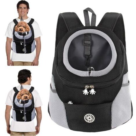 Lablanc – Dog and cat carrier backpack – Breathable and adjustable – Waterproof bottom – Padded shoulder strap – Dimensions 41x52x24 cm