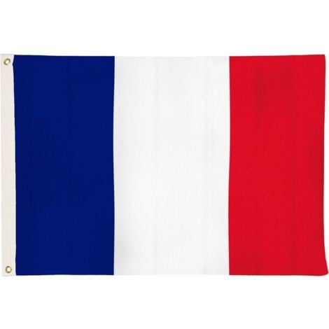 ROSEMARY LaBlanc - Drapeaux drapeau de la France avec 2 oeillets métalliques, résistants aux intempéries - drapeau national français 90 x 150 cm, tricolore