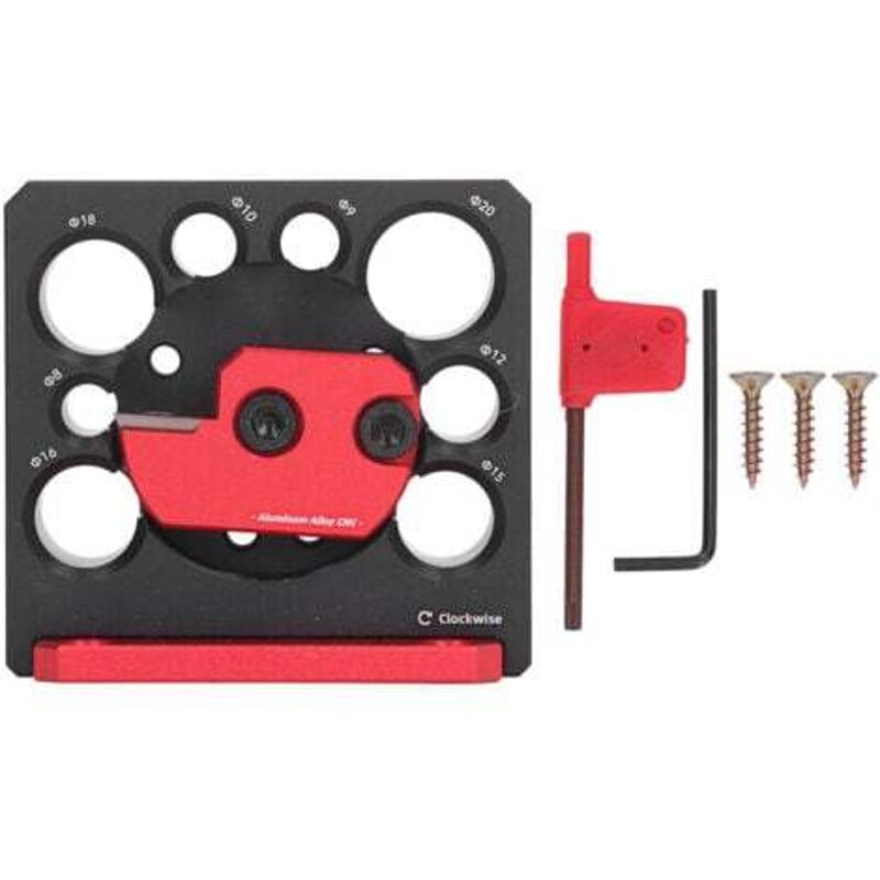 Image of Einstellbare Aluminium-Dübelmaschine 8 Löcher Holzfräse Rundschaftbohrer - Lablanc