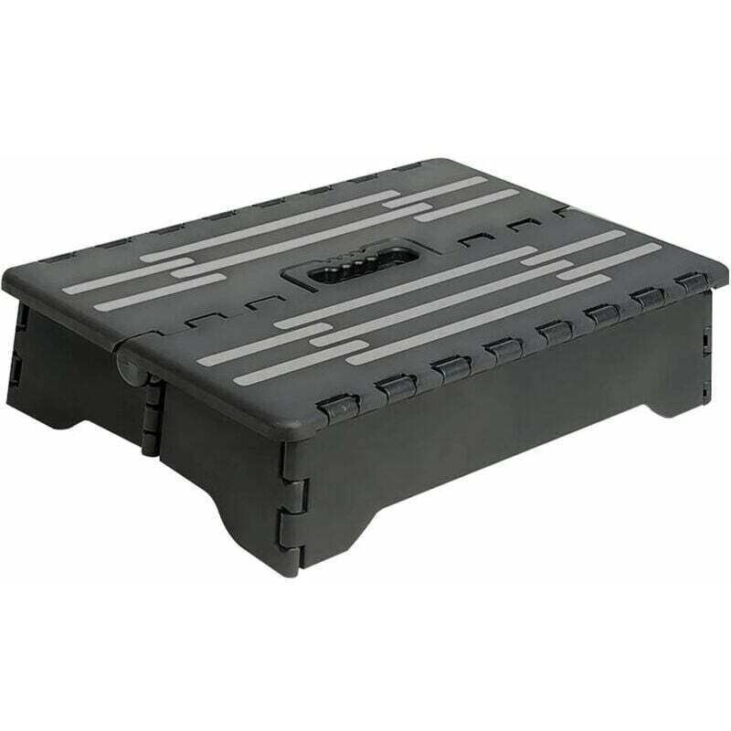 Escabeau pliable, tabouret mobile - robuste, sûr - tabouret de rangement pliable - adapté à la cuisine, à la salle de bain, au camping, aux voyages,