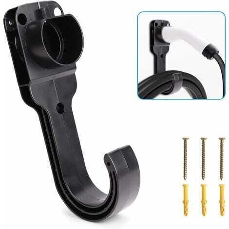 LaBlanc - EV Support Mural de Type 2 pour Câble,Support de Câble Chargeur,Universel Support Chargeur Mural 2 in 1 EU Borne de Recharge Vehicule Electrique avec Pièces Robustes Intérieur/Extérieur