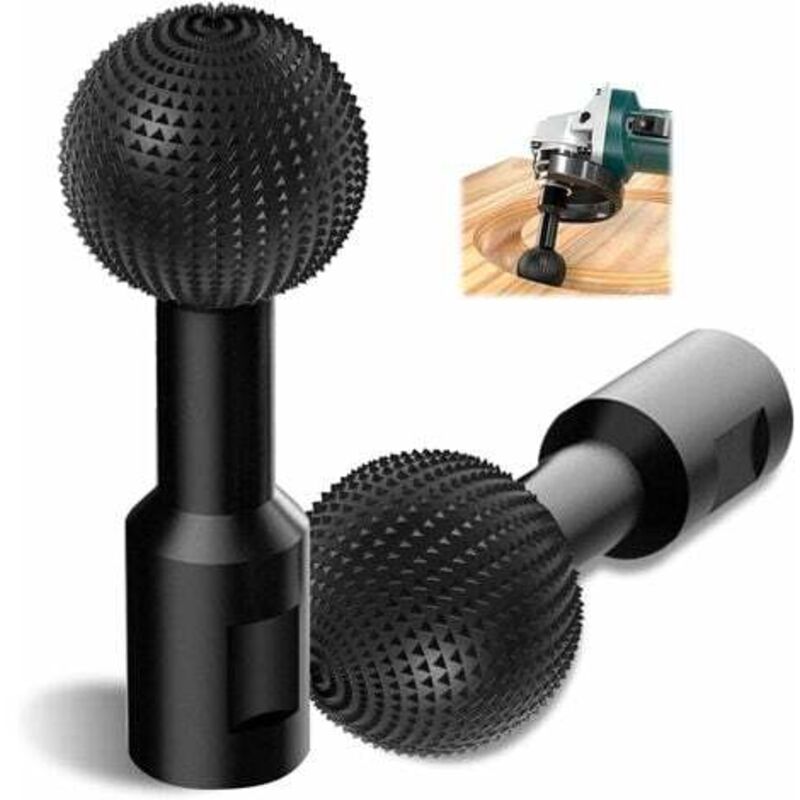 Lablanc - Fresa de punta esférica para tallar madera - Herramienta para tallar madera metálica - Fresa de carburo - Broca pulidora de 14 mm para