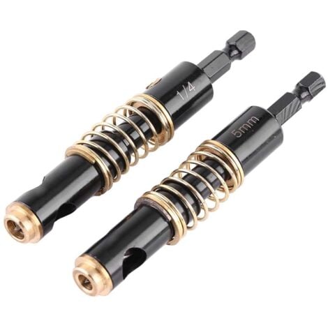 LaBlanc - hinge drill,Black Hinge Drill Bits Boring Wood Drilling Hex Shank Drill Bit Set Drill Bits Saw Tool(5mm+6.35mm)