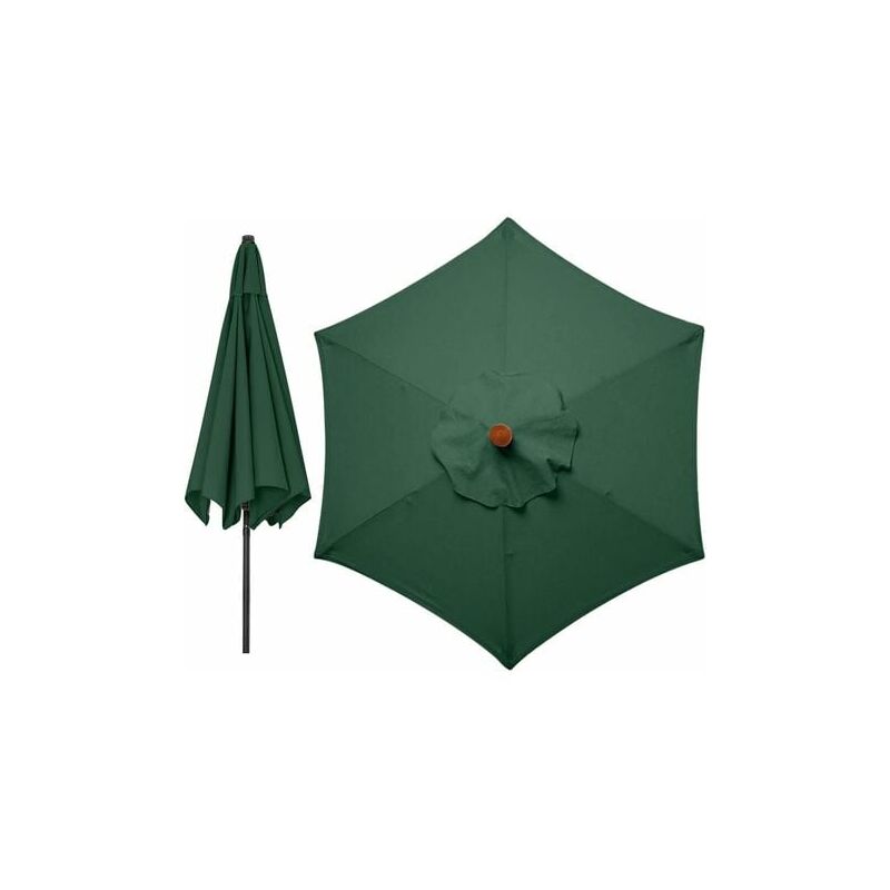 Lablanc - Housses de rechange pour parasol 3 mètres 6 bras Parasol de rechange pour auvent de jardin Housse de rechange pour parasol, auvent