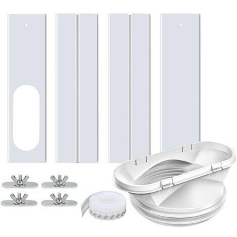 Lablanc – Kit di tenuta per condizionatori portatili – 4 pannelli estensibili da 43 a 140 cm – Tubi flessibili da 13 e 15 cm – Installazione rapida e tenuta ottimale