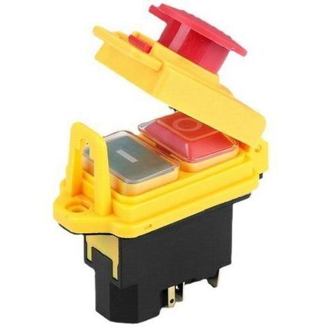 LaBlanc – KLD28A/CK21/KJD17 interrupteur électromagnétique KLD28 Kedu alimentation de démarrage-jardin-banc outil de forage bouton interrupteur-arrêt d'urgence marche/arrêt