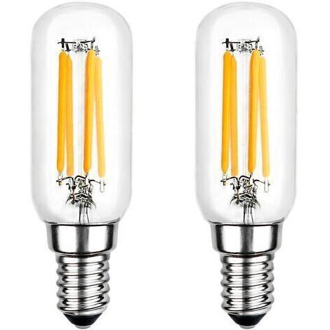 LaBlanc - Lampadina LED, T25 E14 4W Bianco caldo 2700K, 400LM, Lampadina LED a filamento tubolare per cappa aspirante, Non dimmerabile, Confezione da 2