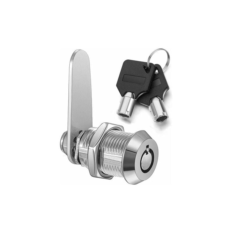 Lock, cylinder lock security lock for mailbox barrel with identical keys (30mm) - Lablanc