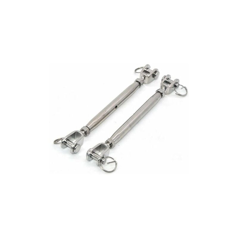 Lot de 2 tendeurs à mâchoires M10 en acier inoxydable 304 avec fermoir magnétique,Vis de fermeture en inox Tendeur de boulon Tendeur de corde,tendeur