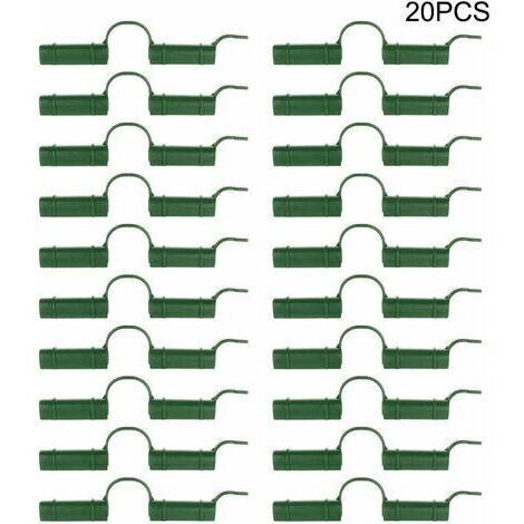 LaBlanc - Lot de 20 clips de fixation pour serre,Pour tube de serre,Outil fixe,Pour bâche de jardin,Protection solaire,1.1cm