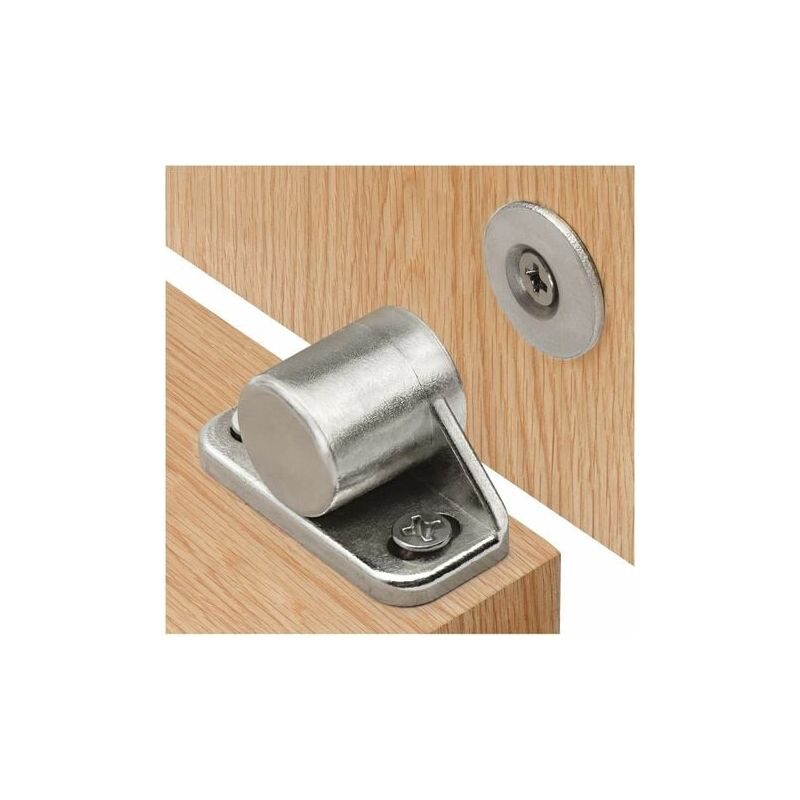 Lablanc - Magnetic Catch Magnet Door Cupboard 4 Pieces Silver Magnetic Catches With Screws Magnet Furniture Closure Powerful Magnet for Sliding Door