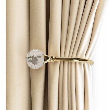 LaBlanc - Metall-Raffhalter, Wandhaken, U-förmig, 2er-Pack (Klein, Gold)
