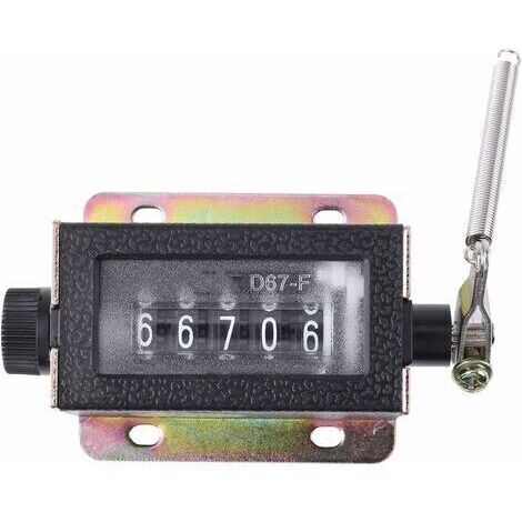 LaBlanc - Mini Compteur Mécanique Manuel Compteur 5 Chiffres Arithmomètre