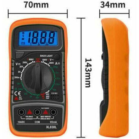 LaBlanc-Multimeter, Ohmmeter und Amperemeter, Digital-Multimeter, XL830L, 2000