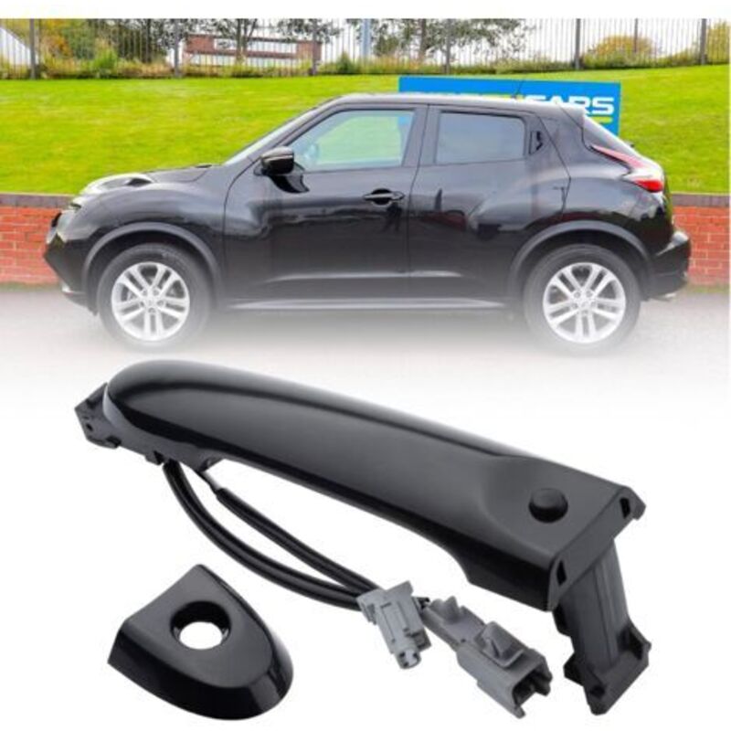 Lablanc - Noir) Poignée de porte extérieure côté conducteur avant droit compatible avec Nissan F15 2010-2022 80644-1FA5A 80644-3WC2A 80640-3WC2A
